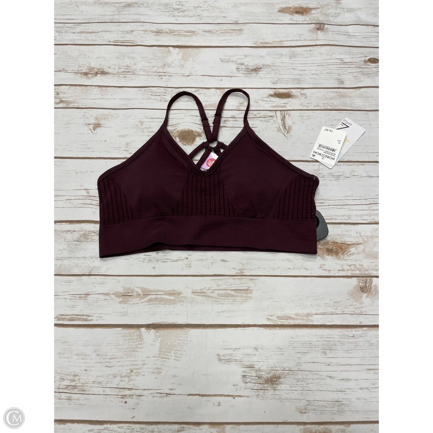 Athletic Bra By Zella In Maroon, Size: M