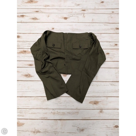 Top Long Sleeve By Cmc In Green, Size: S