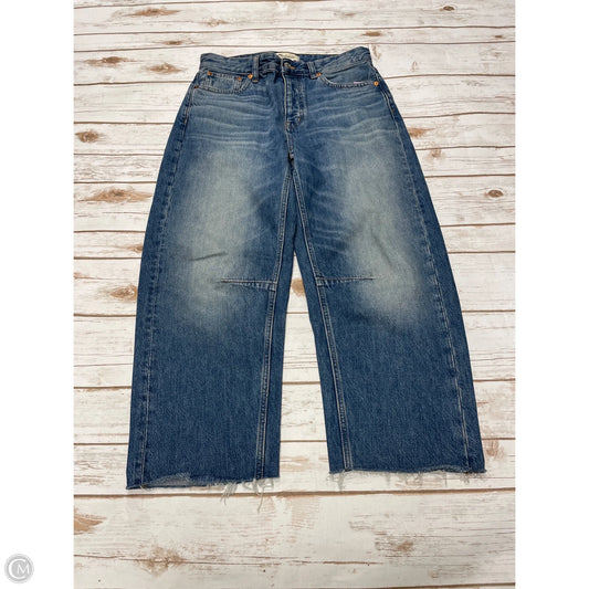 Jeans Straight By Madewell In Blue Denim, Size: 0