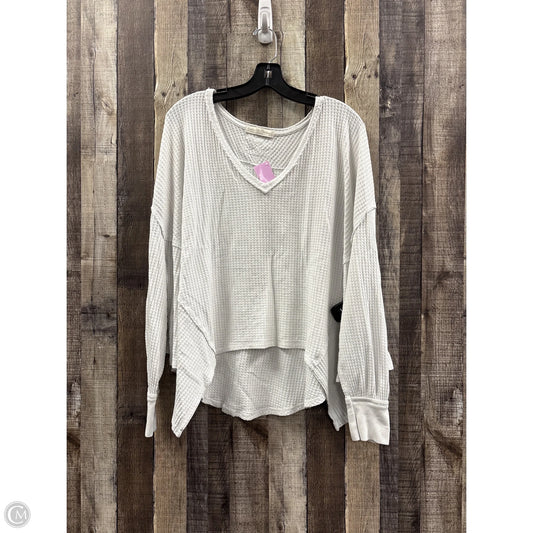 Top Long Sleeve By We The Free In White, Size: S
