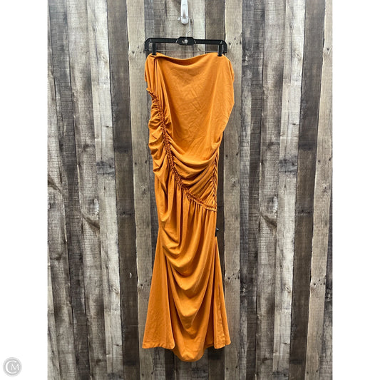 Dress Casual Maxi By Anthropologie In Orange, Size: 3x