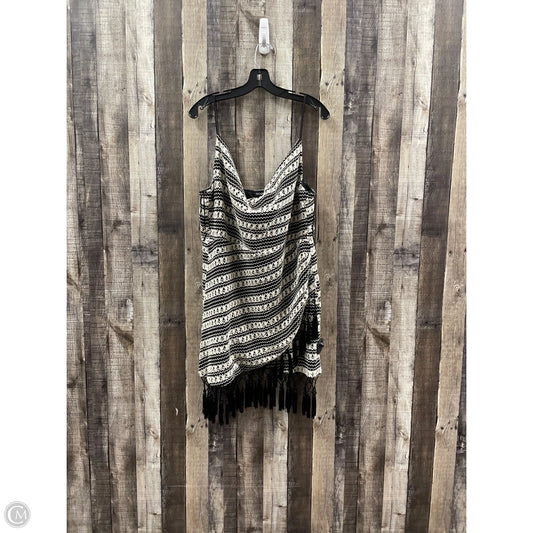 Dress Casual Midi By Fashion Nova In Black & Cream, Size: 2x