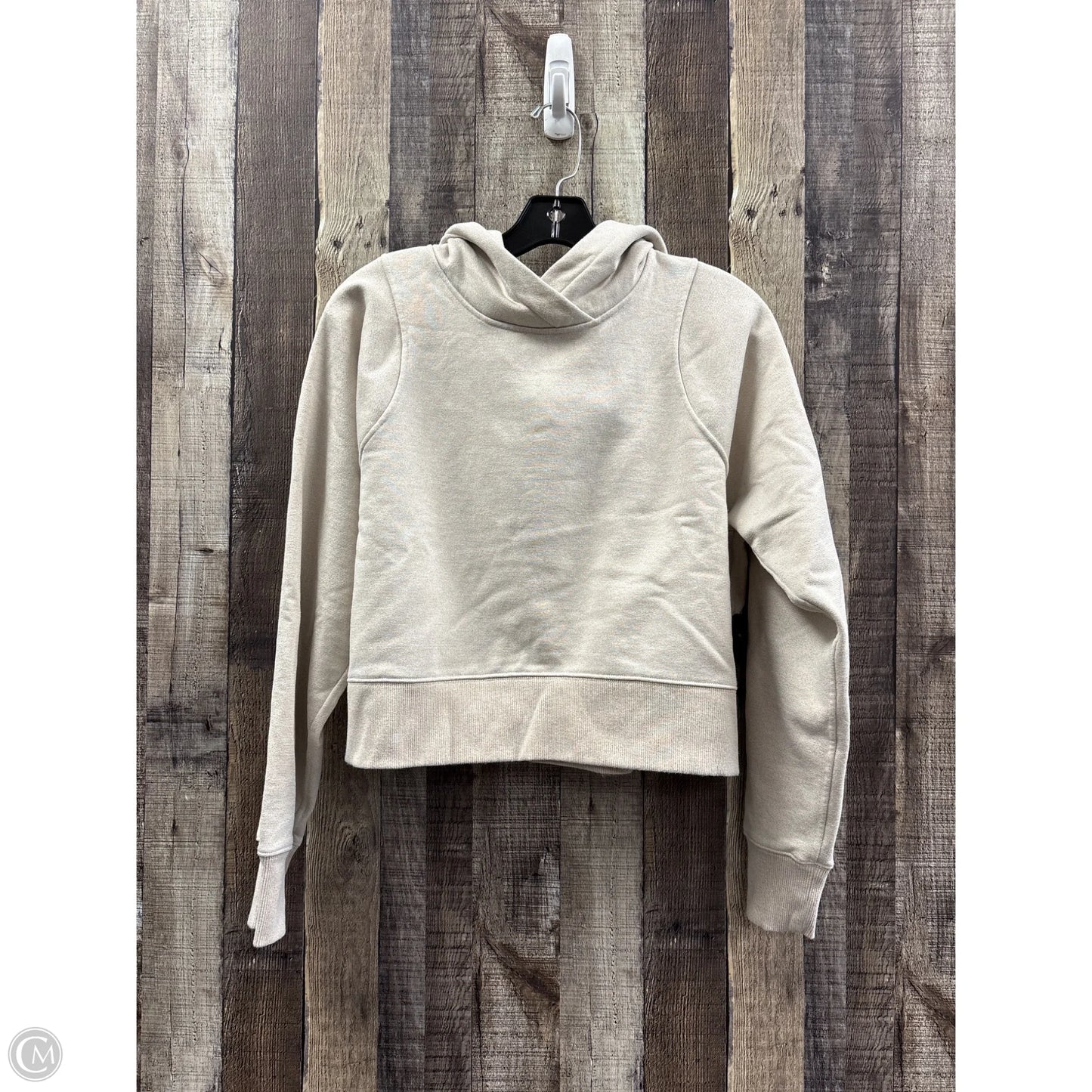 Sweatshirt Hoodie By Lululemon In Tan, Size: 8