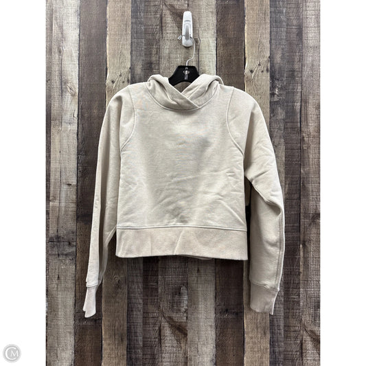 Sweatshirt Hoodie By Lululemon In Tan, Size: 8