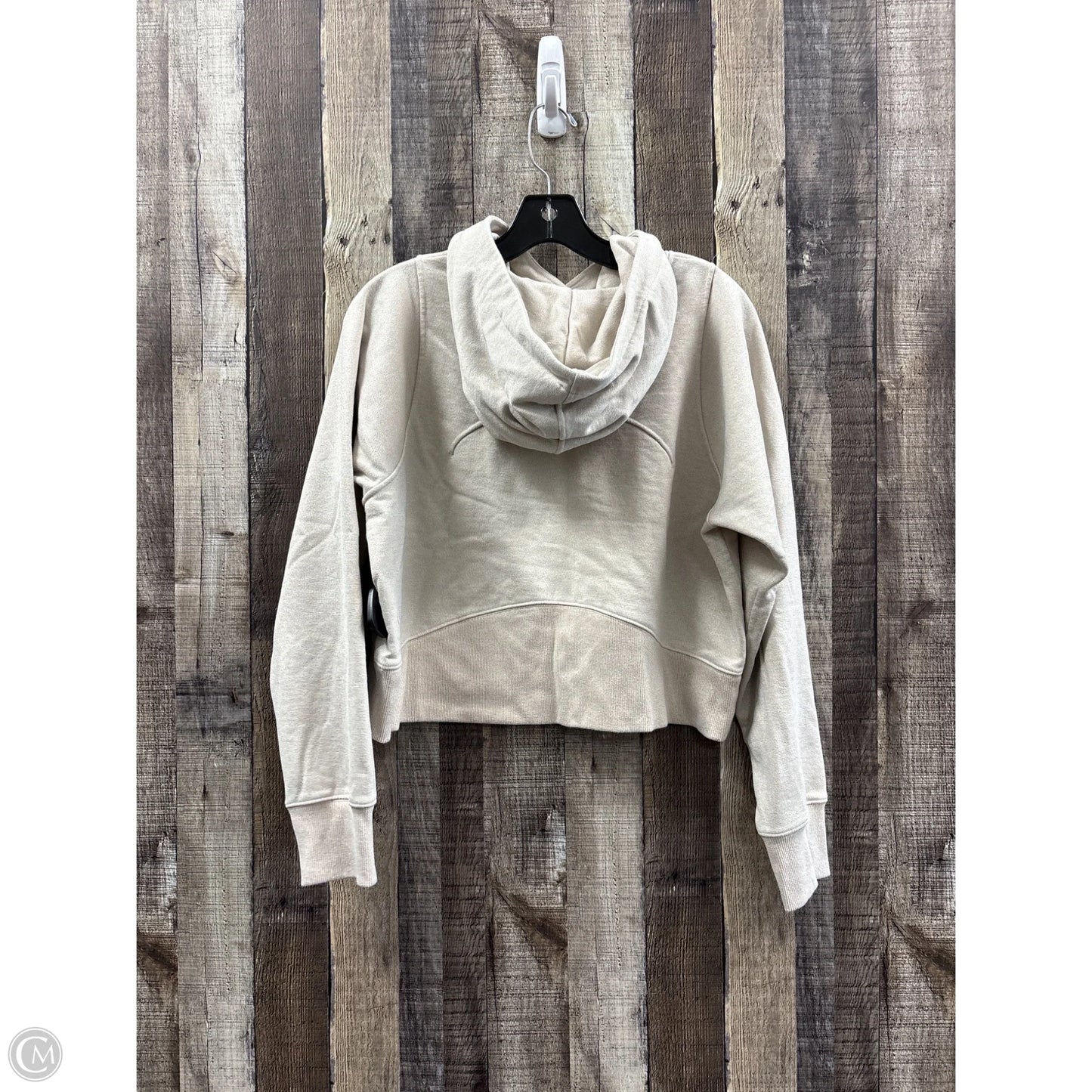 Sweatshirt Hoodie By Lululemon In Tan, Size: 8