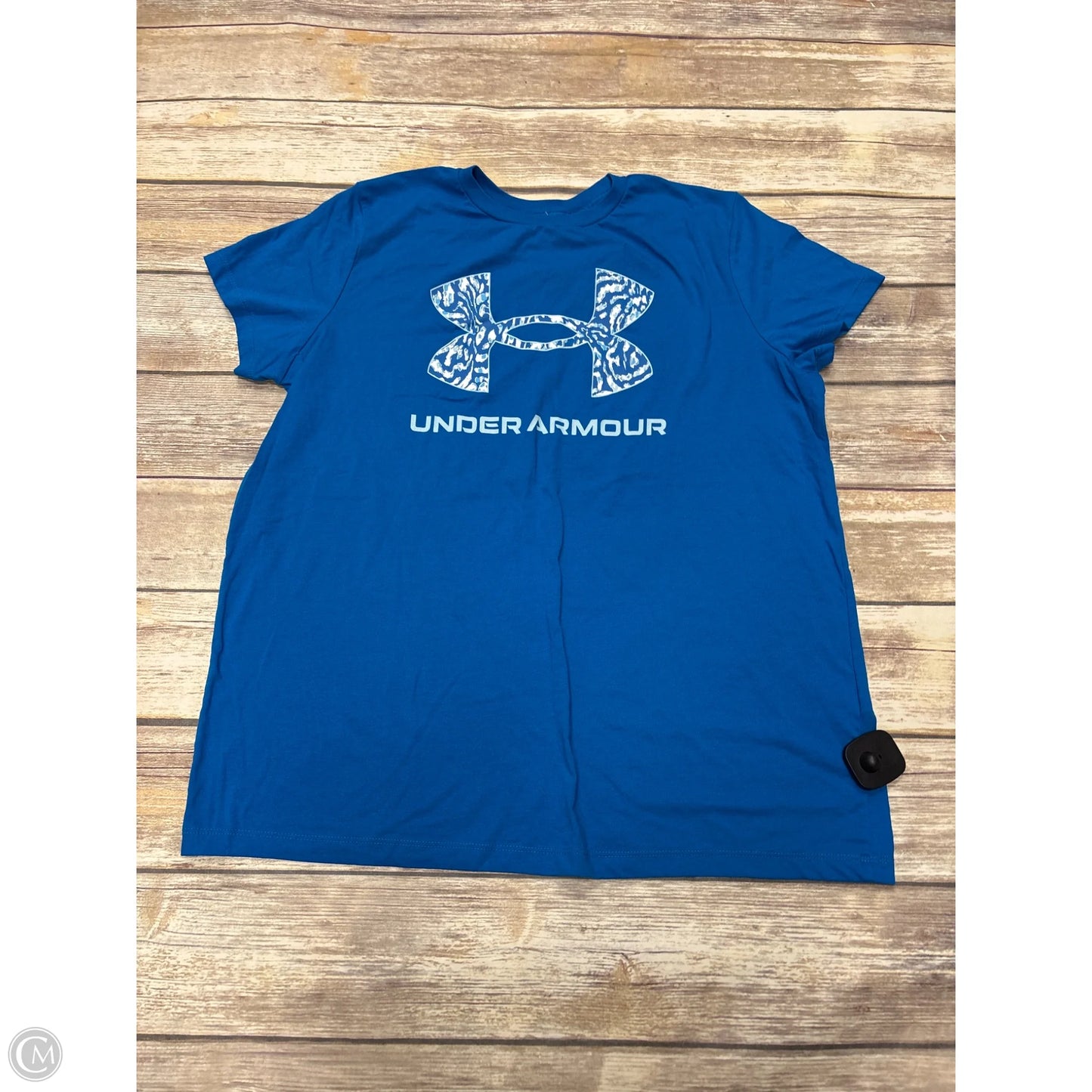 Athletic Top Short Sleeve By Under Armour In Blue, Size: Xl