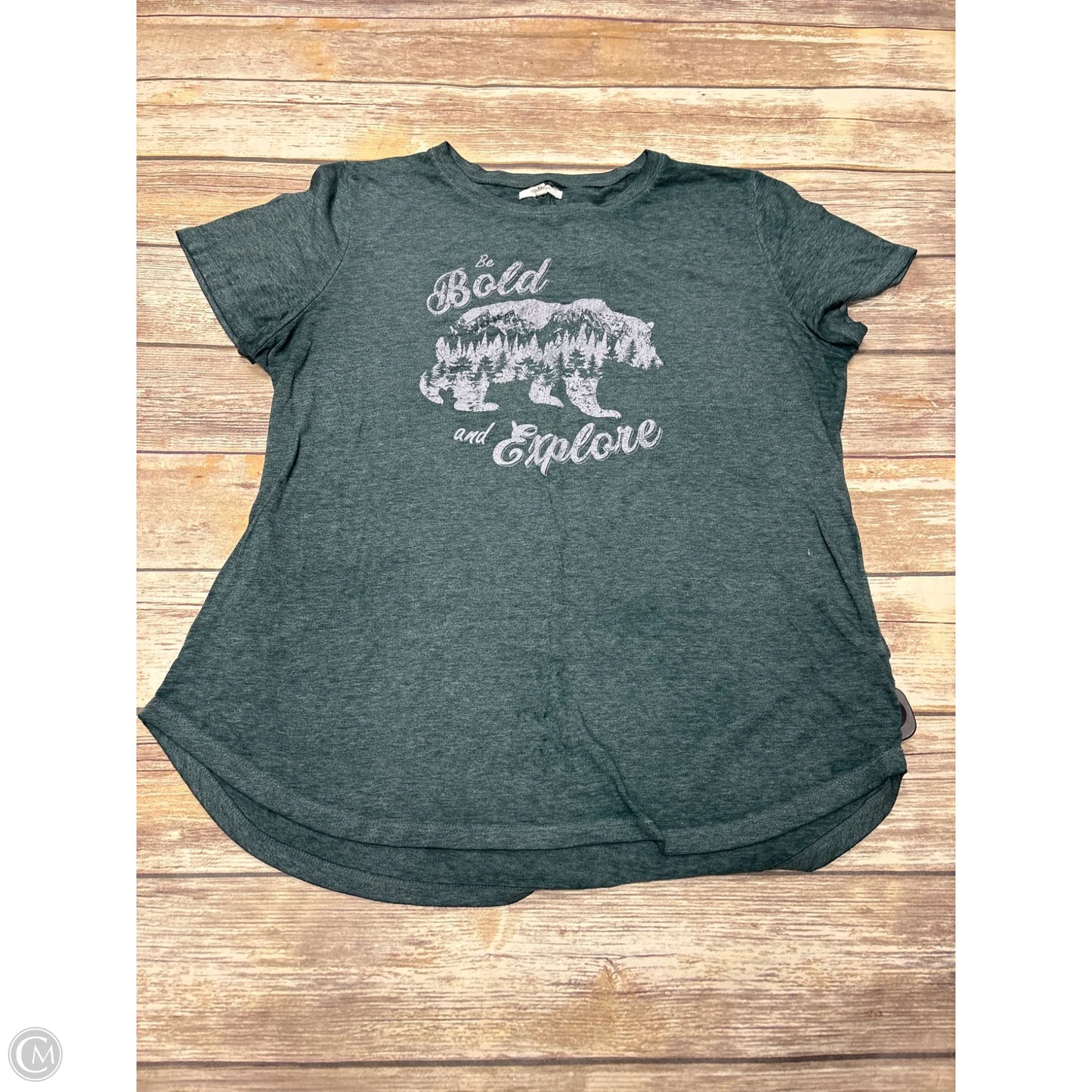 Top Short Sleeve By Maurices In Green, Size: Xl