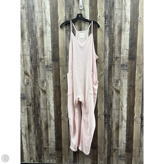 Jumpsuit By Cme In Pink, Size: Xl