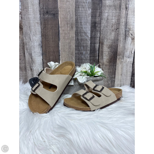 Sandals Flats By Cushionaire In Beige, Size: 7