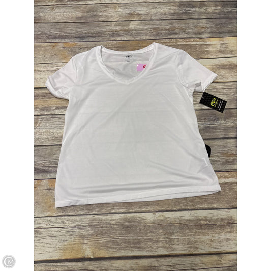 Top Short Sleeve By Athletic Works In White, Size: M