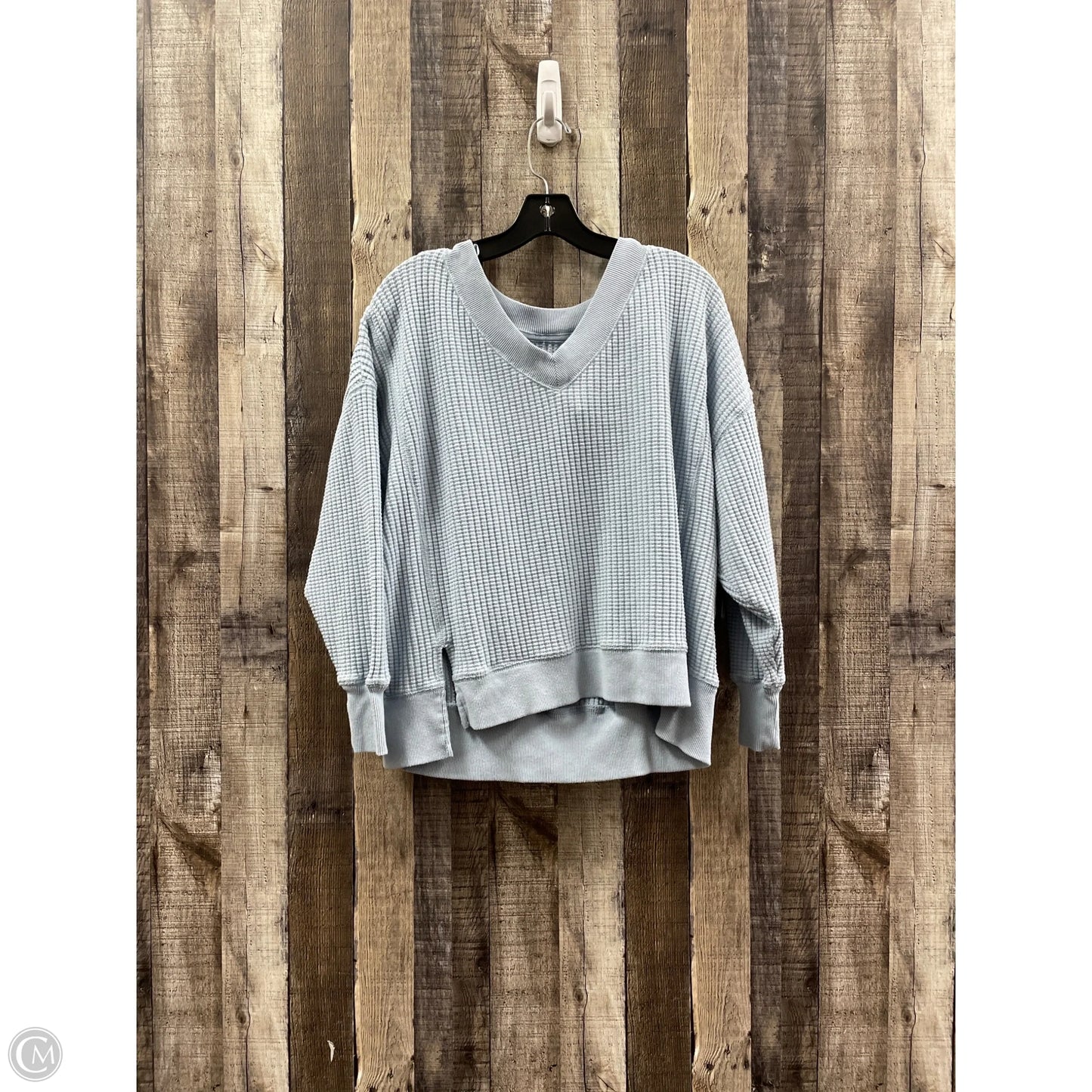 Top Long Sleeve By American Eagle In Blue, Size: Xs
