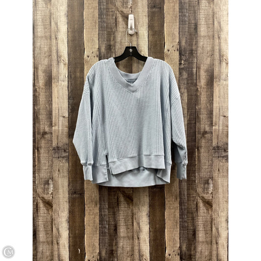 Top Long Sleeve By American Eagle In Blue, Size: Xs