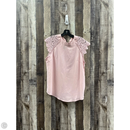 Top Sleeveless By Shein In Pink, Size: L