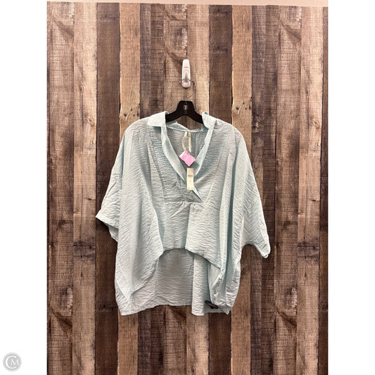 Top Short Sleeve By Anthropologie In Blue, Size: S