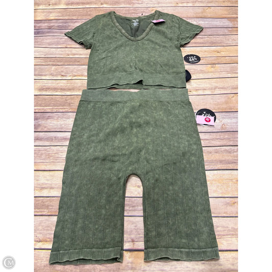 Shorts Set By Cme In Green, Size: 1x