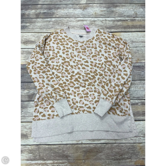 Sweatshirt Crewneck By Aerie In Animal Print, Size: Xs