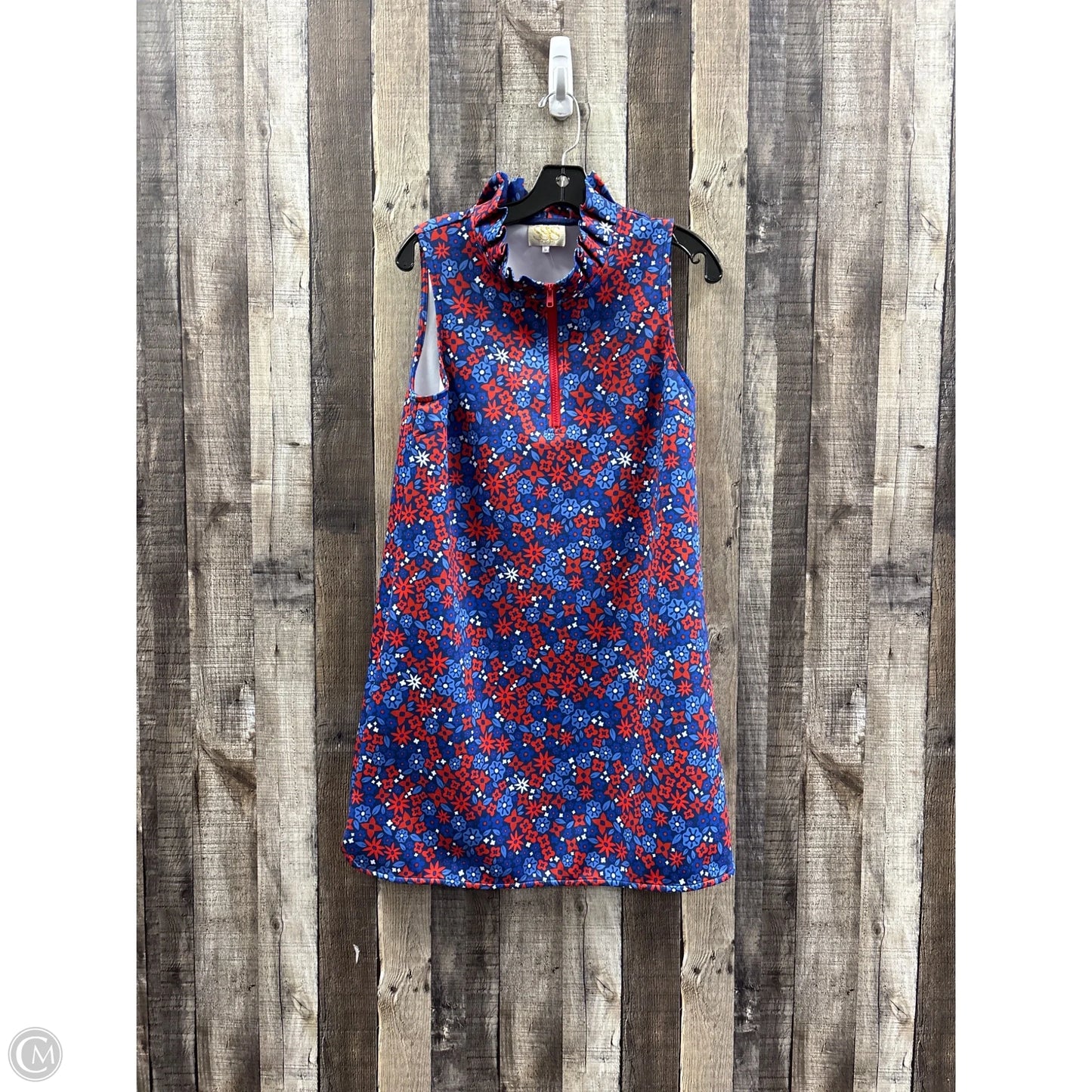 Dress Casual Short By Sas In Blue & Red, Size: M