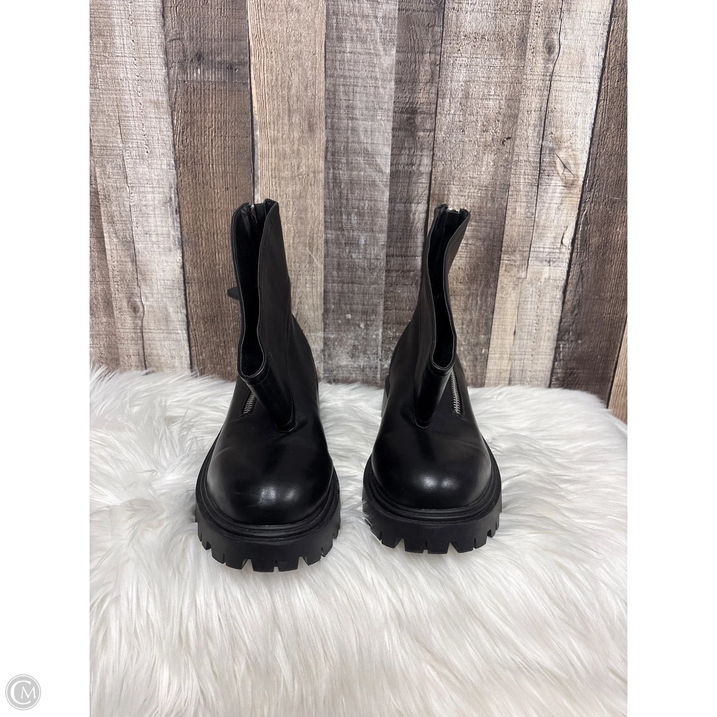 Boots Ankle Flats By Azalea Wang In Black, Size: 11