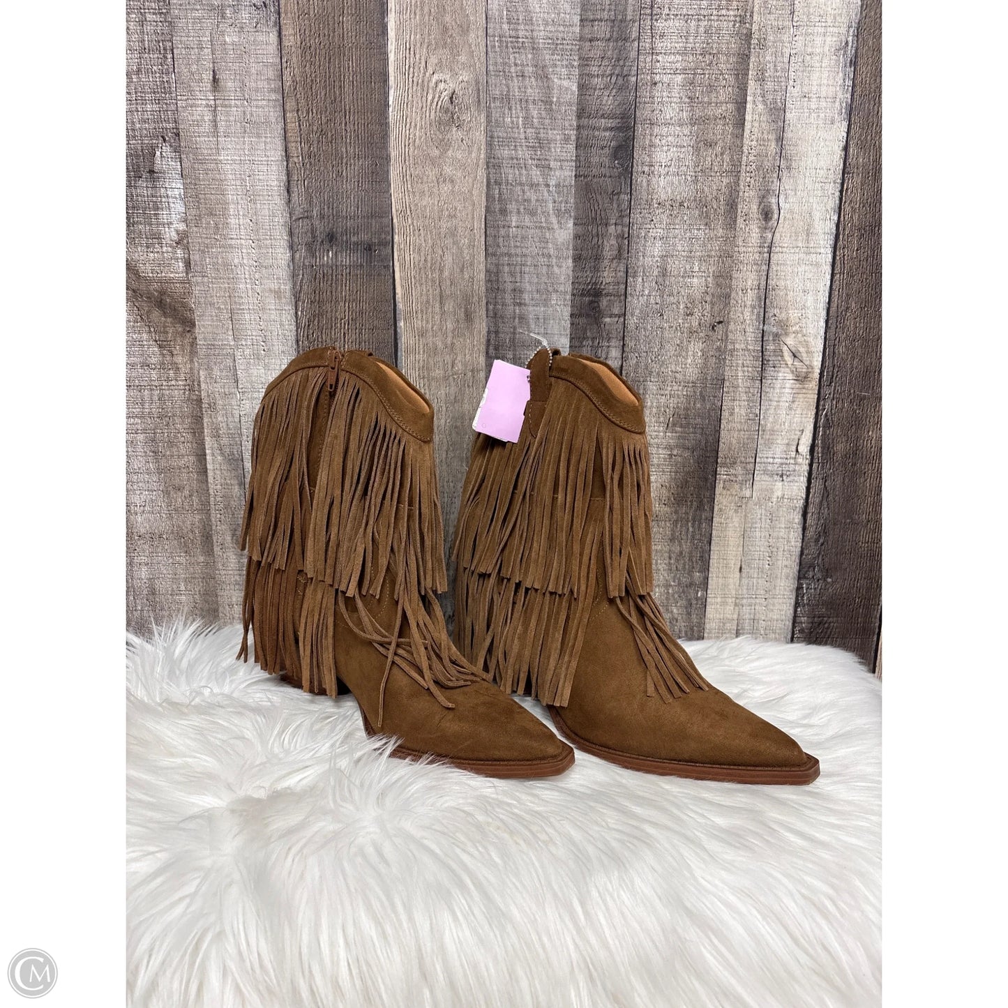 Boots Ankle Heels By Universal Thread In Brown, Size: 11