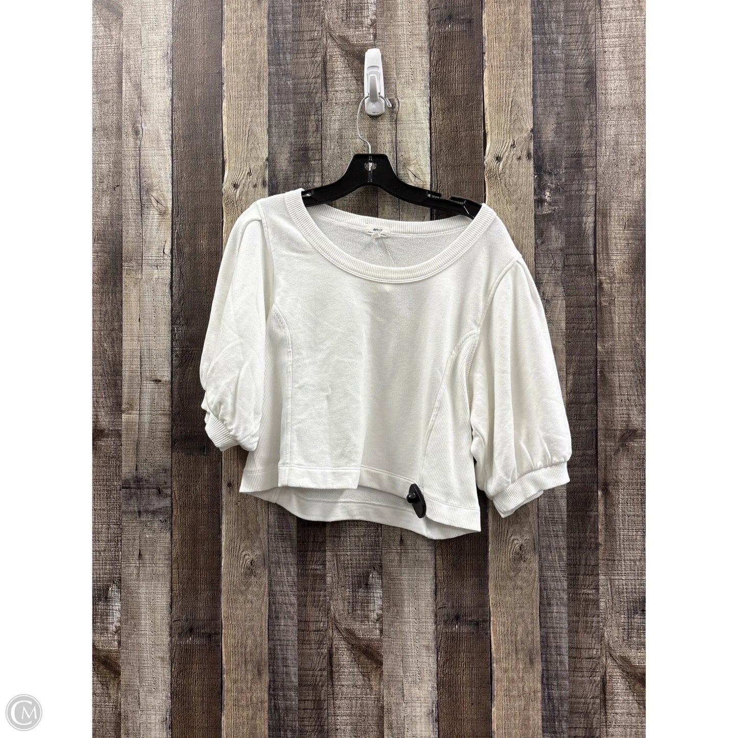 Top Short Sleeve By Aerie In White, Size: L