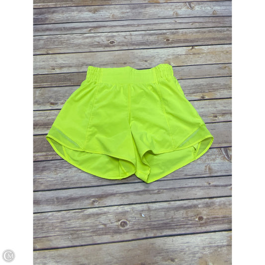 Athletic Shorts By Lululemon In Green, Size: 0