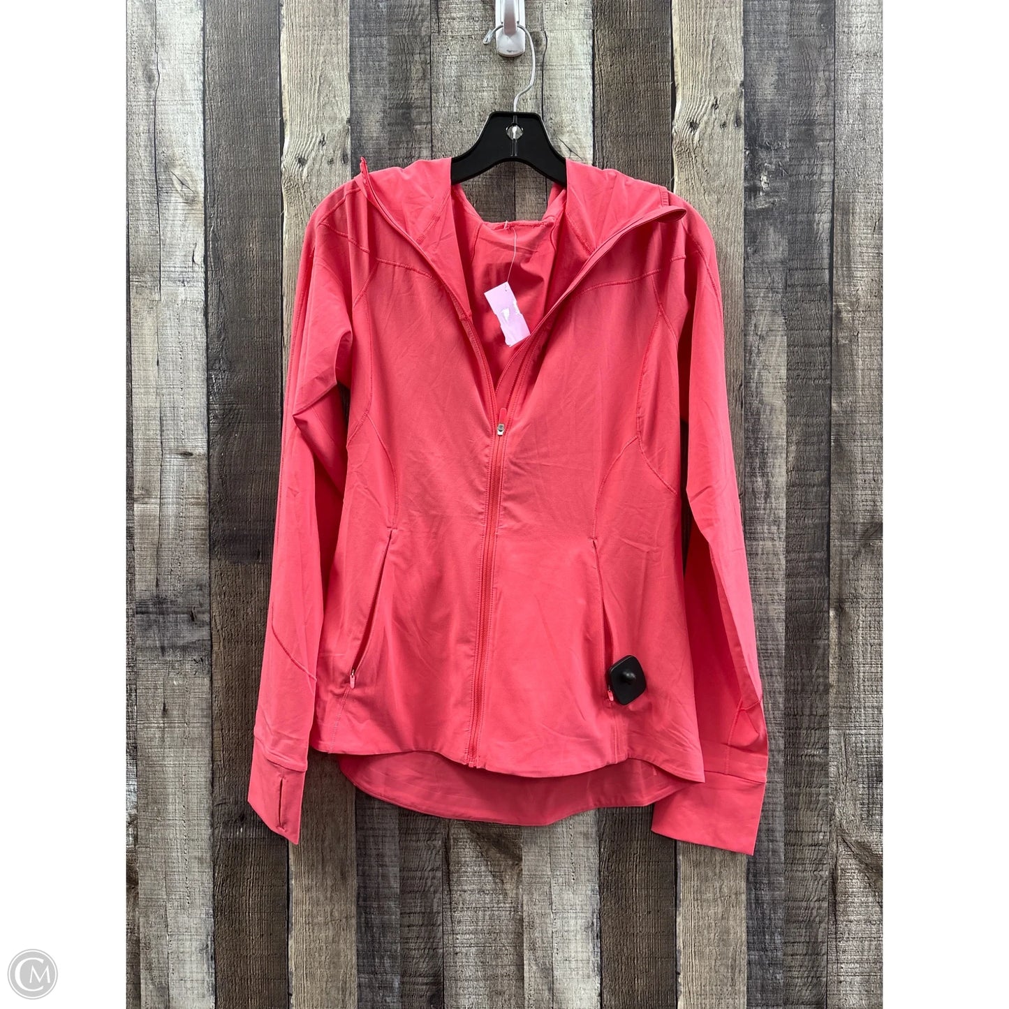 Athletic Jacket By Lululemon In Coral, Size: S