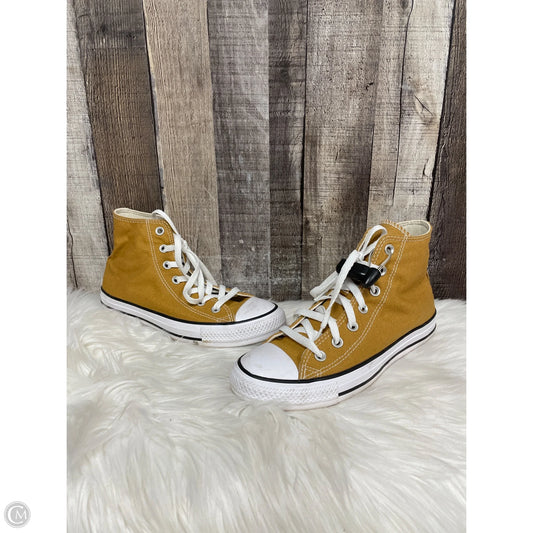 Shoes Sneakers By Converse In Gold, Size: 8