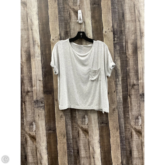 Top Short Sleeve Basic By American Eagle In Grey, Size: S