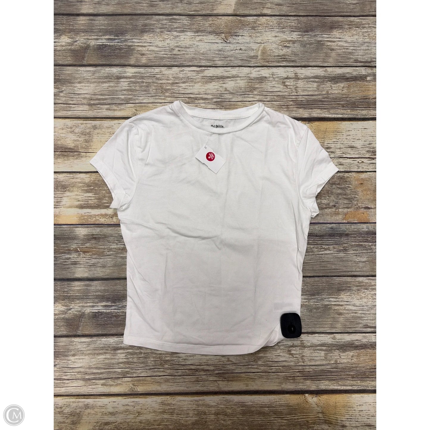 Top Short Sleeve Basic By Wild Fable In White, Size: M