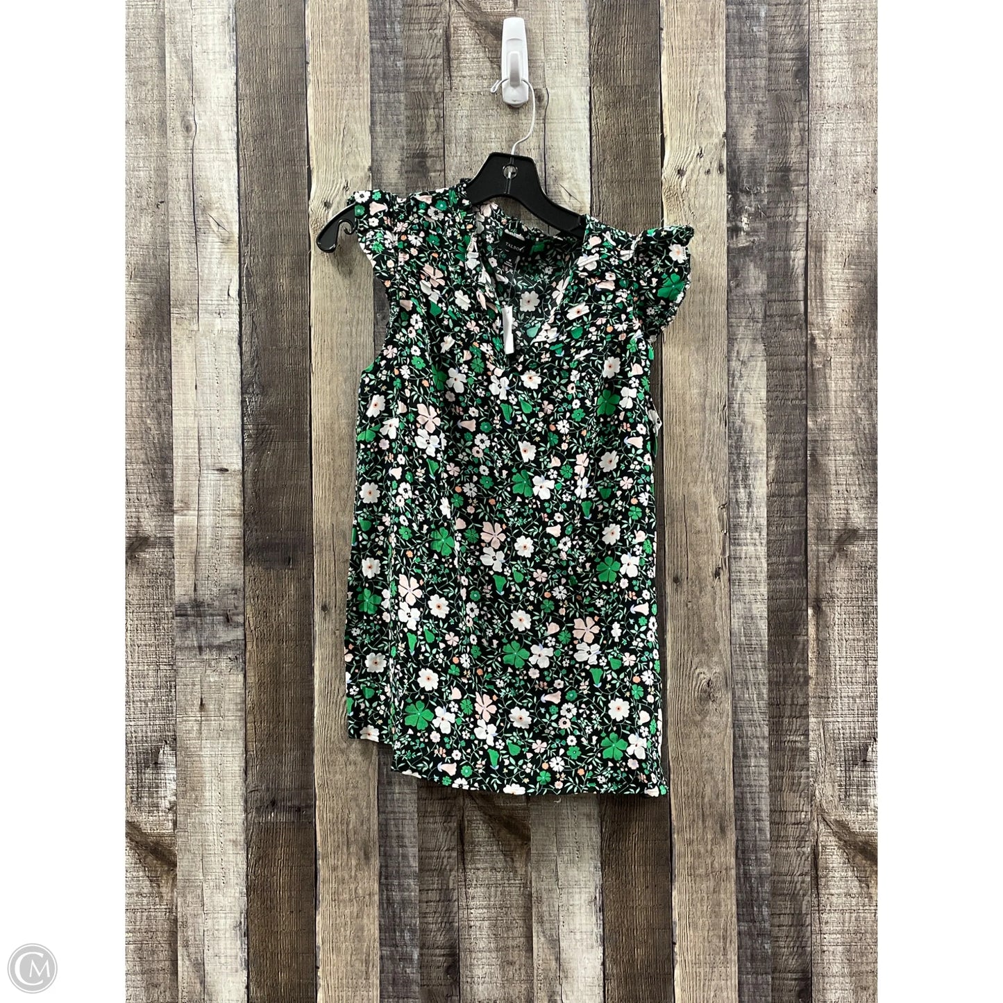 Top Short Sleeve By Talbots In Floral Print, Size: M
