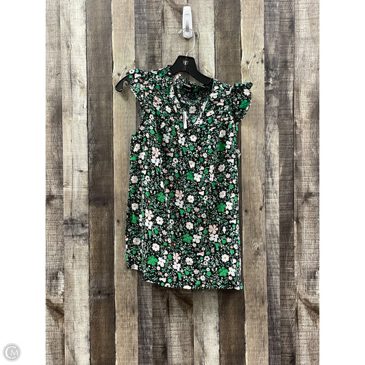 Top Short Sleeve By Talbots In Floral Print, Size: M
