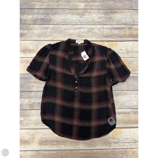 Top Short Sleeve By Cloth & Stone In Multi-colored, Size: Xs