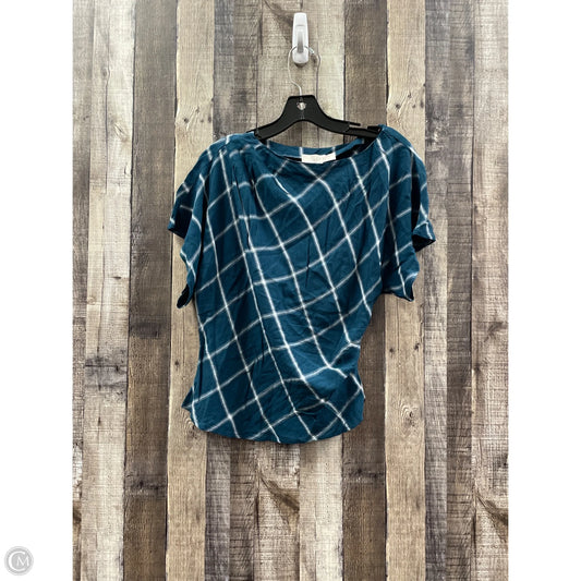Top Short Sleeve By Loft In Teal, Size: Xs