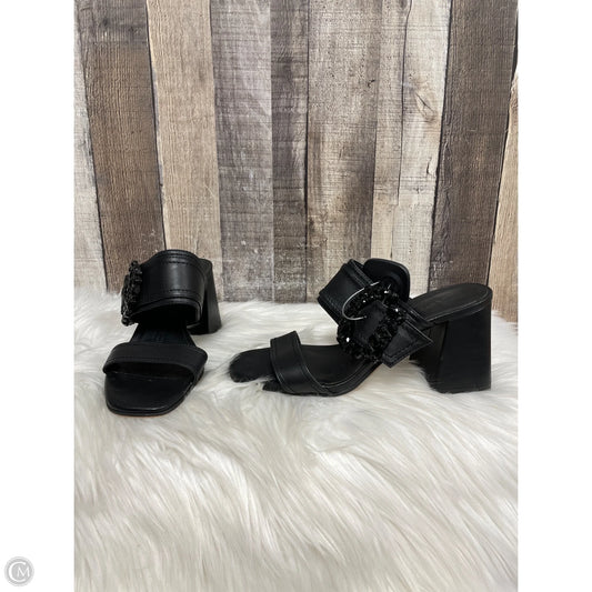 Sandals Designer By Karl Lagerfeld In Black, Size: 7