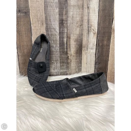 Shoes Flats By Toms In Grey, Size: 11