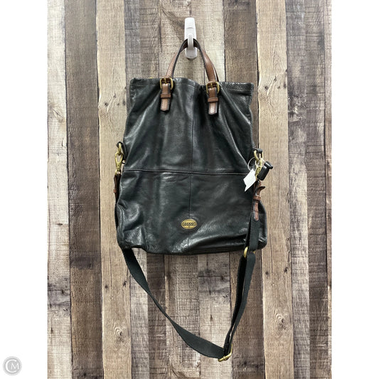 Crossbody Leather By Fossil, Size: Large