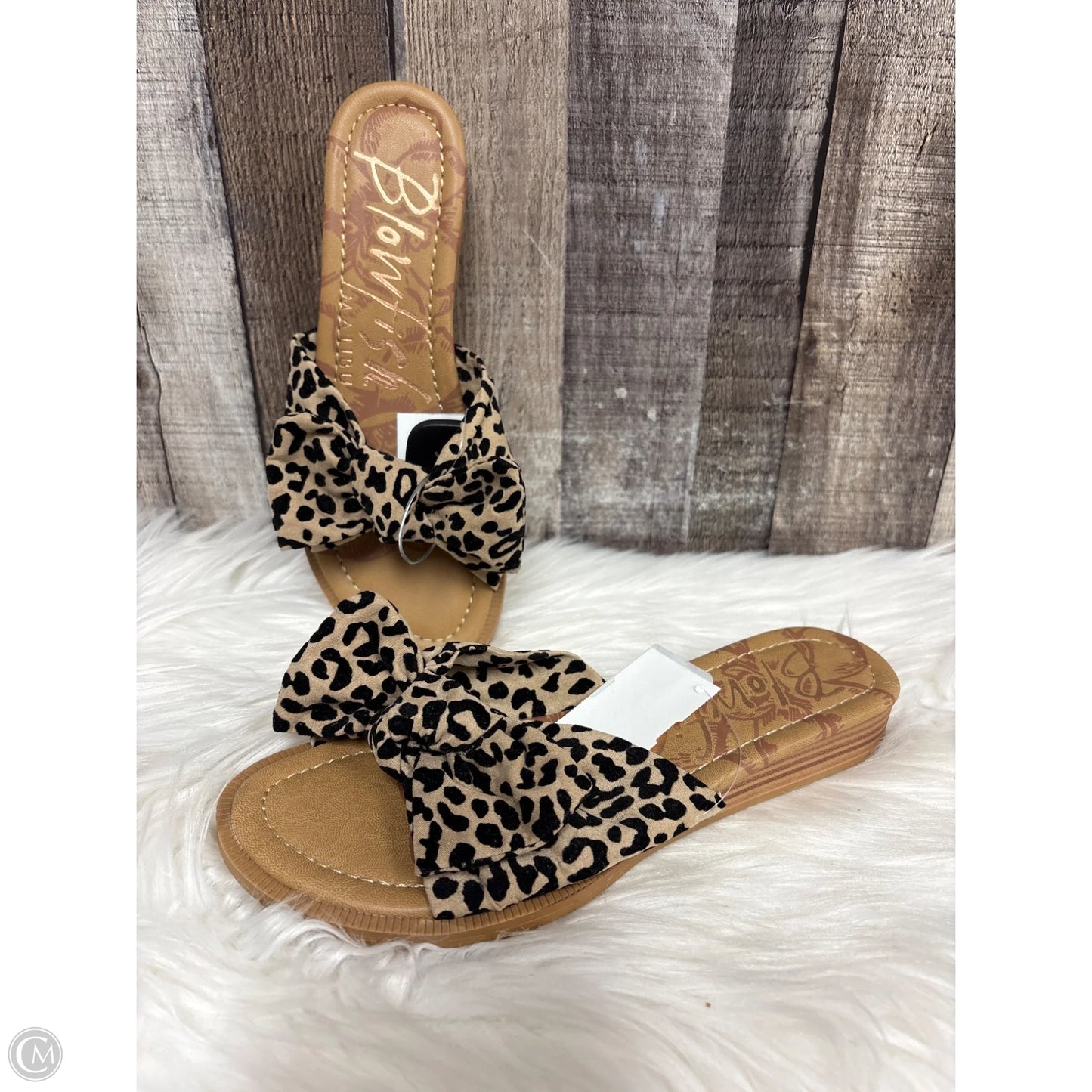 Sandals Flats By Blowfish In Animal Print, Size: 7.5