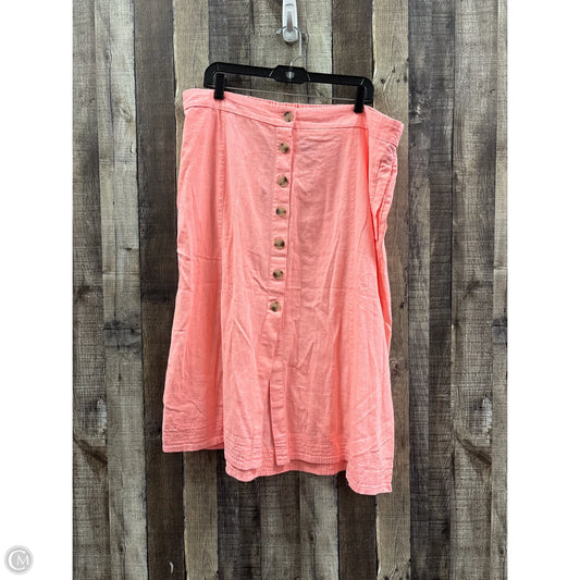 Skirt Mini & Short By Universal Thread In Peach, Size: 1x