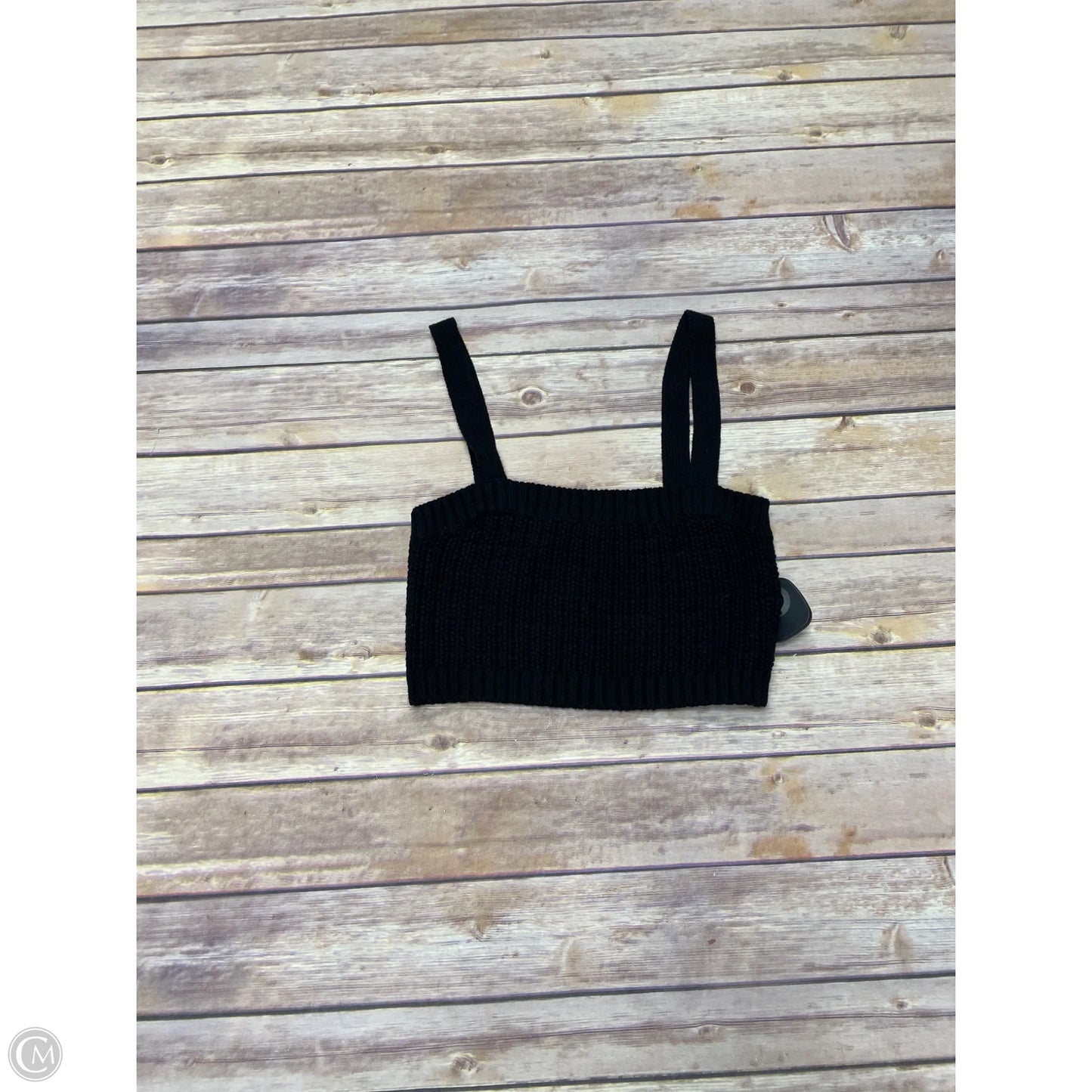 Top Sleeveless By H&m In Black, Size: S