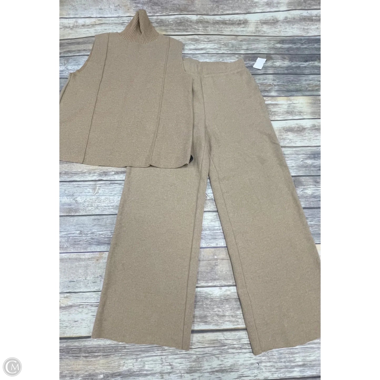 Pants Set 2pc By Zara In Tan, Size: M