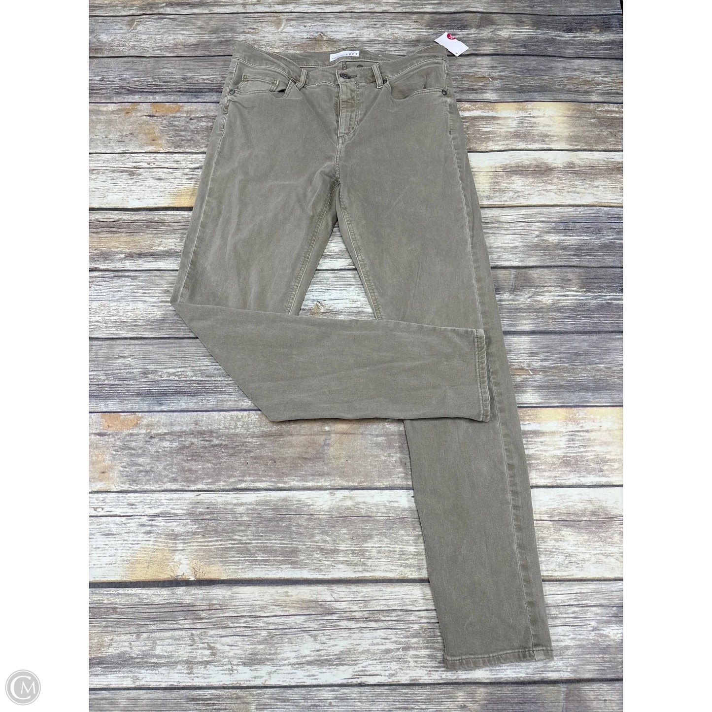 Jeans Straight By Loft In Green, Size: 8