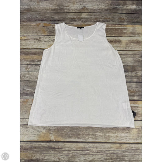 Tank Top Designer By Lafayette 148 In White, Size: Xl
