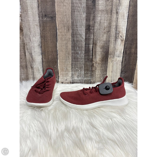 Shoes Sneakers By Allbirds In Maroon, Size: 8