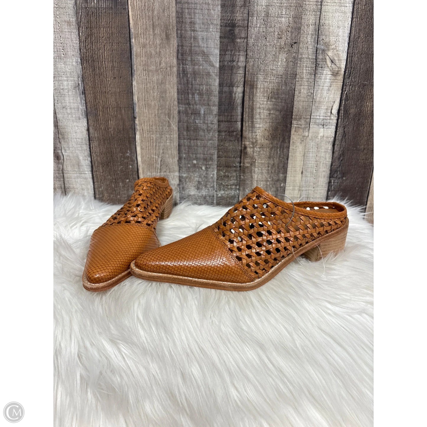 Sandals Heels Block By Roolee In Tan, Size: 8