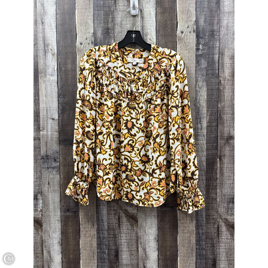 Top Long Sleeve By Loft In Multi-colored, Size: S