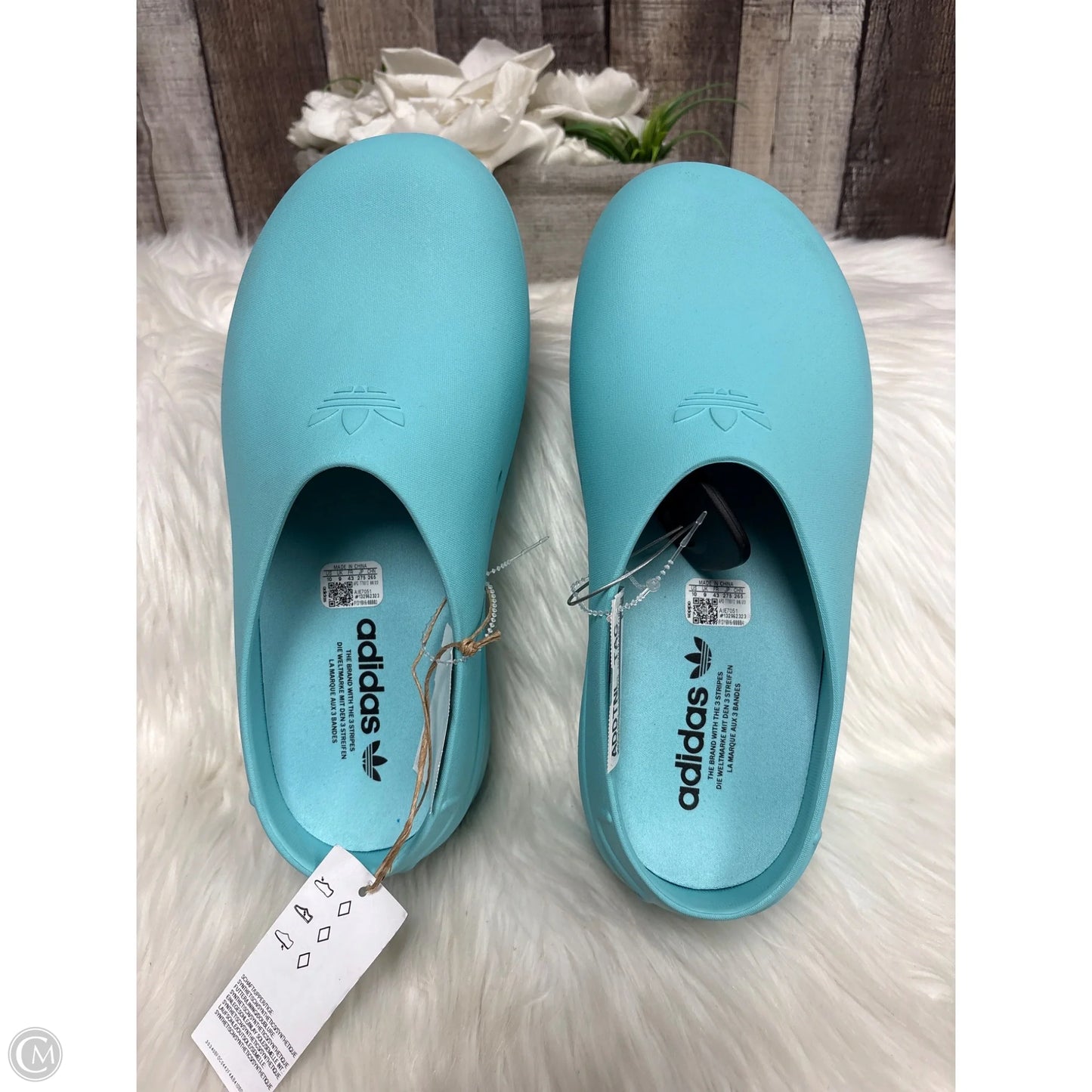 Shoes Flats By Adidas In Blue, Size: 10