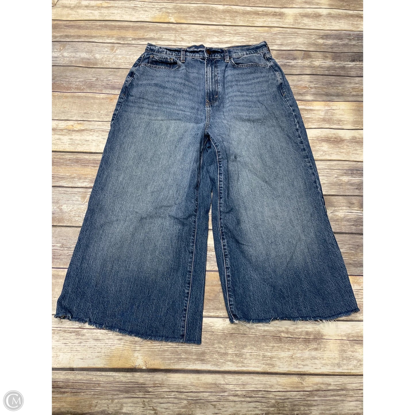 Jeans Wide Leg By Ana In Blue Denim, Size: 14