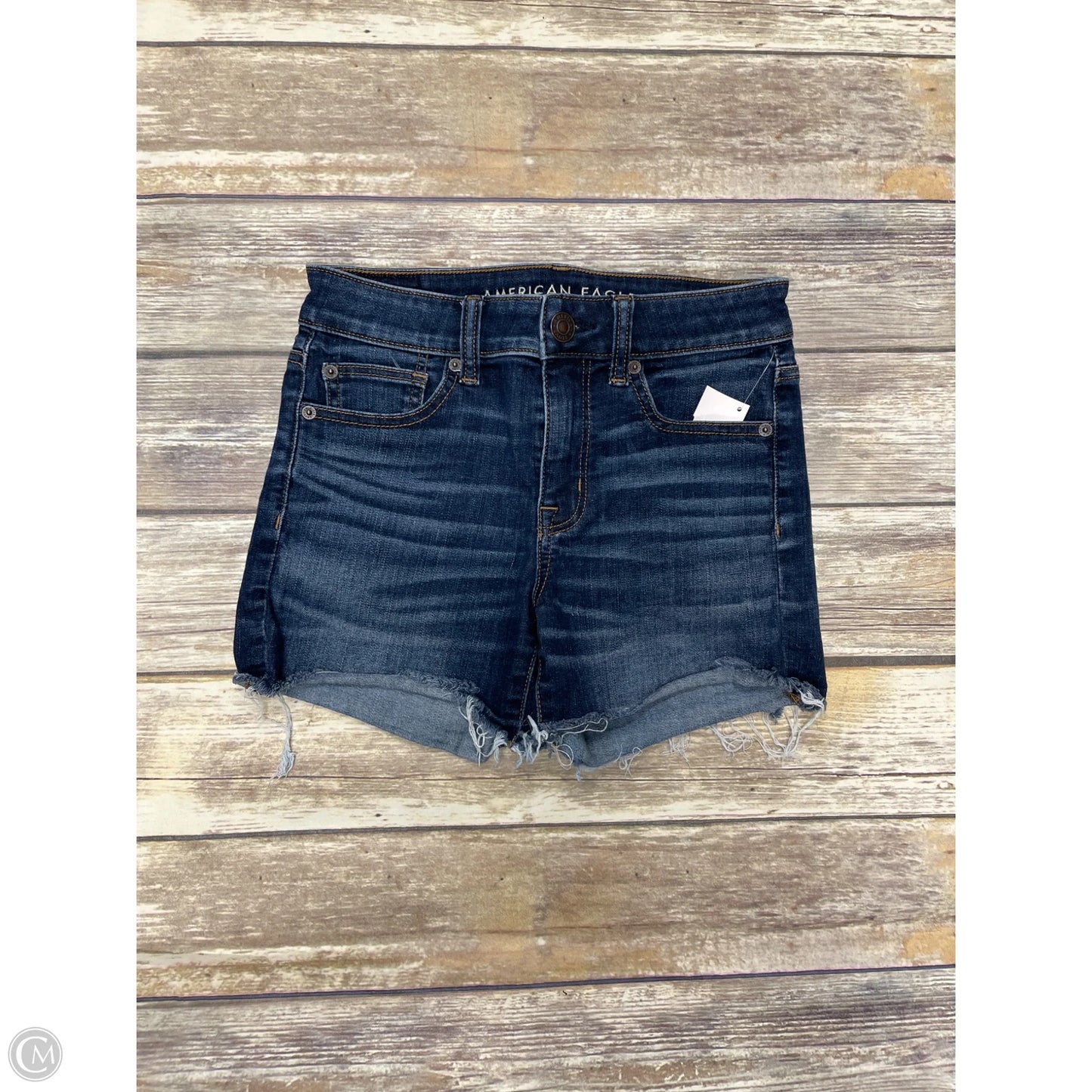 Shorts By American Eagle In Blue Denim, Size: 4