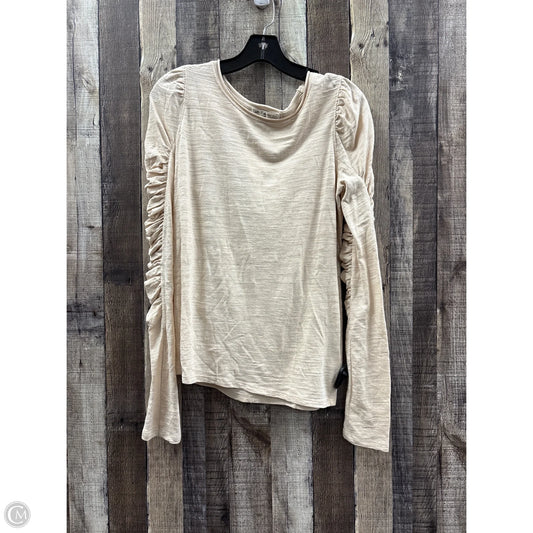 Top Long Sleeve By We The Free In Ivory, Size: M