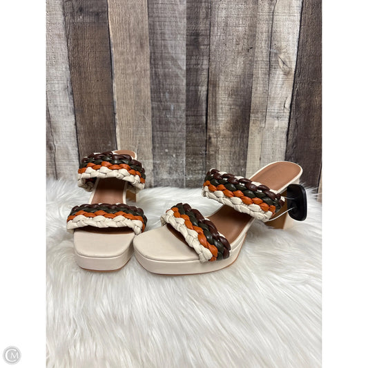Sandals Heels Block By Cme In Multi-colored, Size: 9